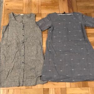 2 Eileen Fisher woven dresses